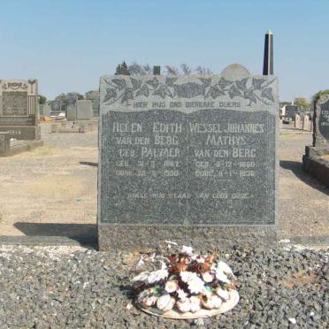 BERG Wessel Johannes Mathys, van den 1850-1936 &amp; Helen Edith PALMER 1867-1950