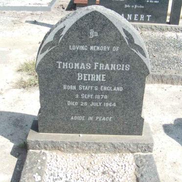 BEIRNE Thomas Francis 1878-1964