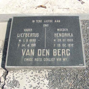 BERG Liefbertus, van den 1898-1981 &amp; Hendrika 1903-1972