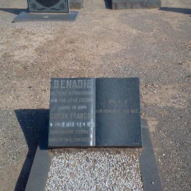 BENADIE Gideon Francois 1893-1970