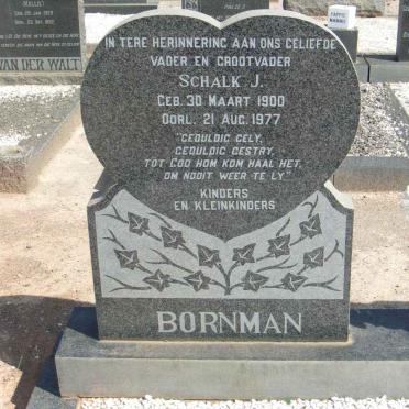 BORNMAN Schalk J. 1900-1977