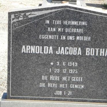BOTHA Arnolda Jacoba 1949-1975