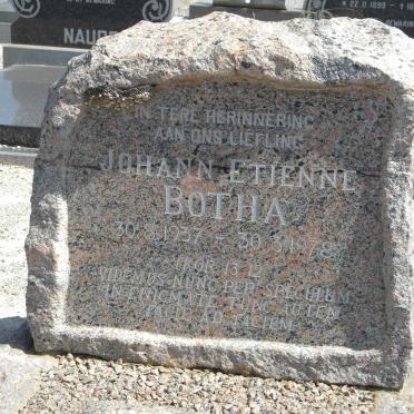BOTHA Johann Etienne 1937-1978