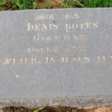 BOTES Denis 1926-1927
