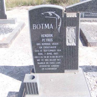 BOTMA Hendrik Petrus 1914-1983