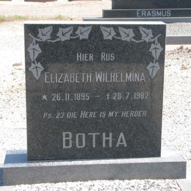 BOTHA Elizabeth Wilhelmina 1895-1982