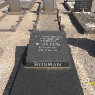 BOSMAN Mildred Louisa 1893-1988