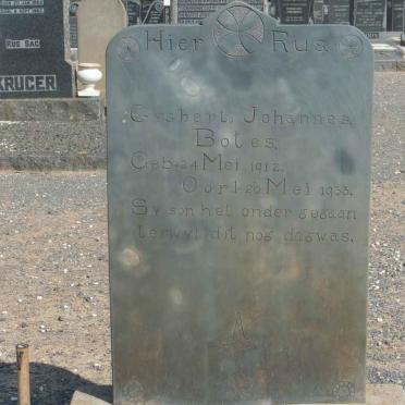 BOTES Gysbert Johannes 1912-1933