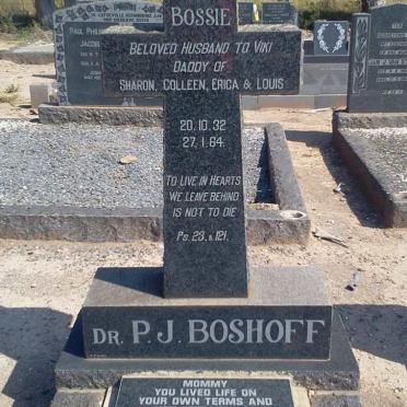 BOSHOFF P.J. 1932-1964 &amp; E.S. 1933-2004