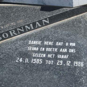 BORNMAN Jan 1985-1986