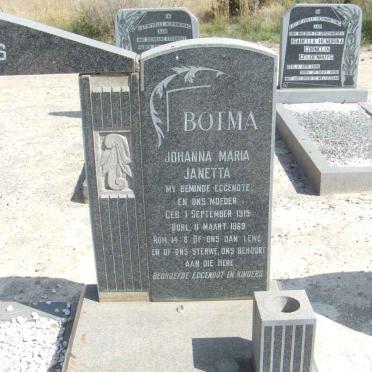 BOTMA Johanna Maria Janetta 1915-1969