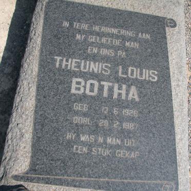 BOTHA Theunis Louis 1928-1987