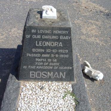 BOSMAN Leonora 1929-1930