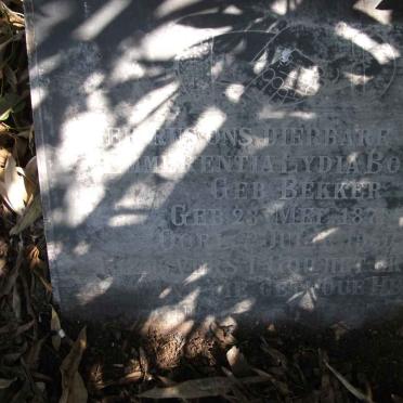 BOTHA Emmerentia Lydia nee BEKKER 1871-1955