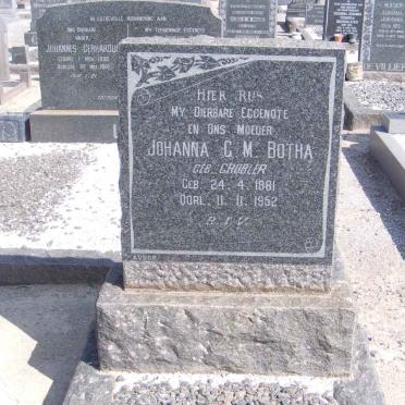BOTHA Johanna C.M. nee GROBLER 1881-1952