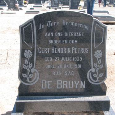 BRUYN Gert Hendrik Petrus, de 1929-1981