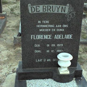 BRUYN Florence Adelaide, de formerly DU PLESSIS nee TYSON 1929-1997
