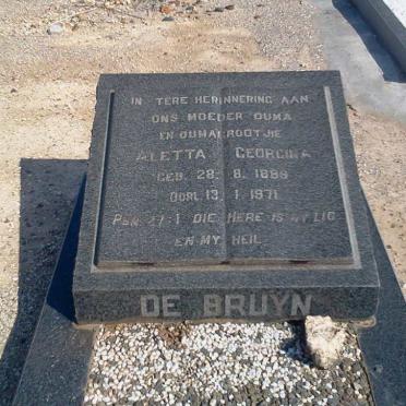 BRUYN Aletta Georgina, de 1889-1971