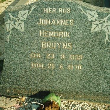 BRUYNS Johannes Hendrik 1939-1970