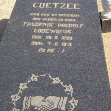 COETZEE Frederik Roedolf Lodewikus 1899-1971