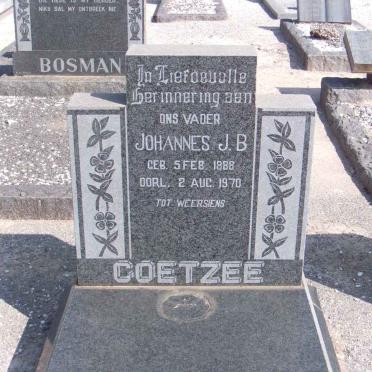 COETZEE Johannes J.B. 1888-1970