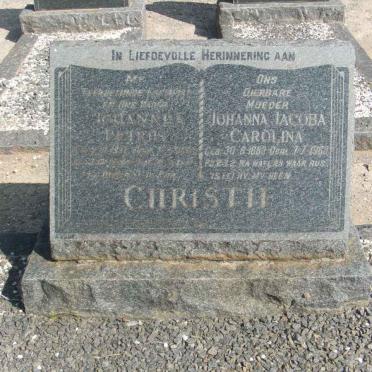 CHRISTIE Johannes Petrus &amp; Johanna Jacoba Carolina 1883-1968