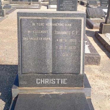CHRISTIE Johannes C.F. 1909-1970