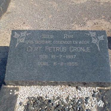 CRONJE Gert Petrus 1887-1955