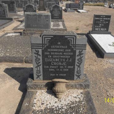 CRONJE Elizabeth J.J. nee SWART 1890-1969