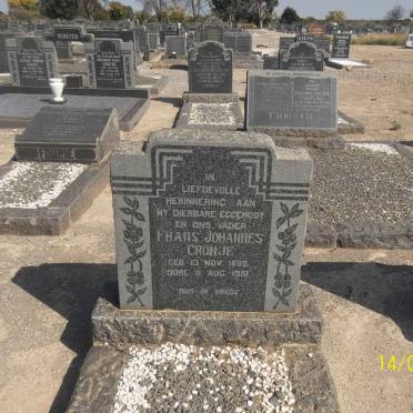 CRONJE Frans Johannes 1888-1951