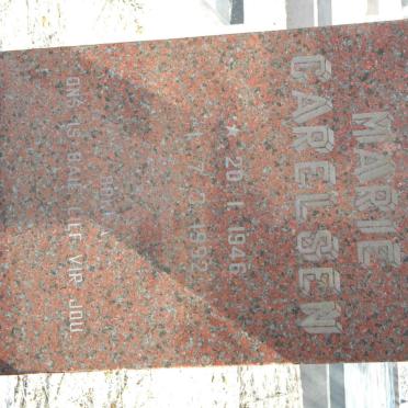 CARELSEN Marie 1946-1992