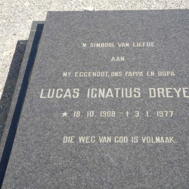 DREYER Lucas Ignatius 1908-1977
