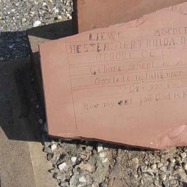 DAVIDS Hester Gertruida nee CLOETE 18??-1947