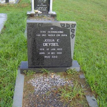 DEYSEL Josua E. 1893-1986