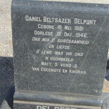 DELPORT Daniel Beltsazer 1881-1946