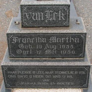 ECK Francina Martha, van 1955-1956