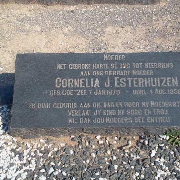 ESTERHUIZEN Erasmus 1860-1956 &amp; Cornelia J. COETZEE 1879-1956