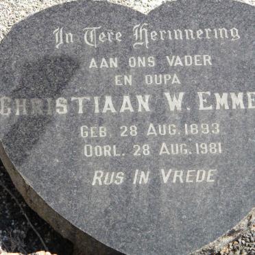 EMMENIS Christiaan W. 1893-1981