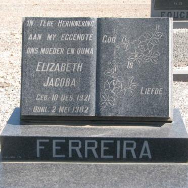 FERREIRA Elizabeth Jacoba 1921-1982