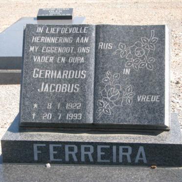 FERREIRA Gerhardus Jacobus 1922-1993