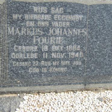 FOURIE Markus Johannes 1884-1940