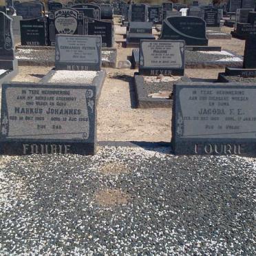 FOURIE Markus Johannes 1903-1965 &amp; Jacoba F.E. 1905-1970