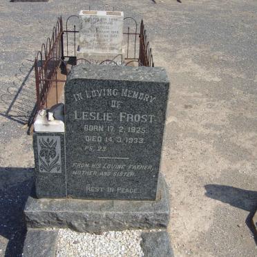 FROST Leslie 1925-1933