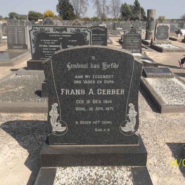 GERBER Frans A. 1914-1971