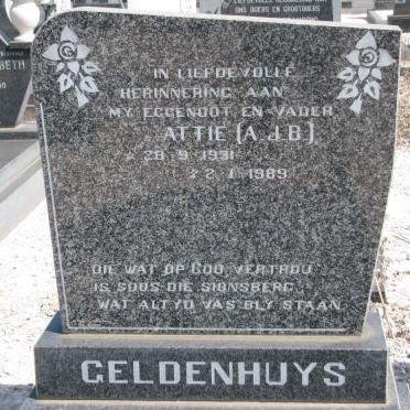 GELDENHUYS A.J.B. 1931-1989