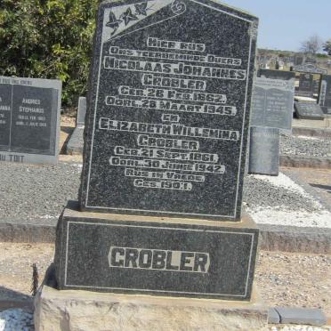GROBLER Nicolaas Johannes 1862-1945 &amp; Elizabeth Willemina 1861-1942