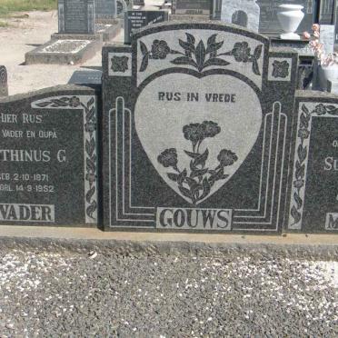 GOUWS Marthinus G. 1871-1952 &amp; Susara J.J. 1874-1961
