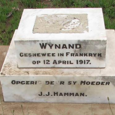 HAMMAN Wynand -1917