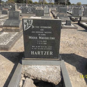 HARTZER Maria Magdalena 1908-1981