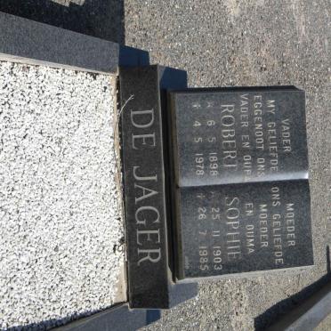JAGER Robert, de 1898-1978 &amp; Sophie 1903-1985